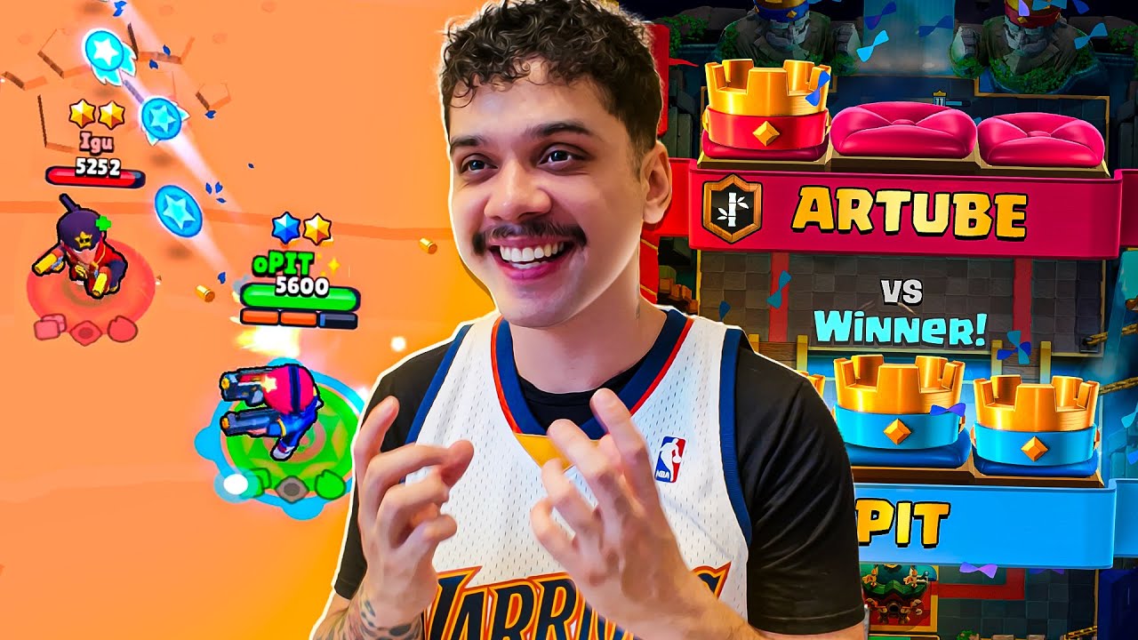 TIREI X1 COM TODOS NA CASA BRAWL….. E CLASH ROYALE 😈