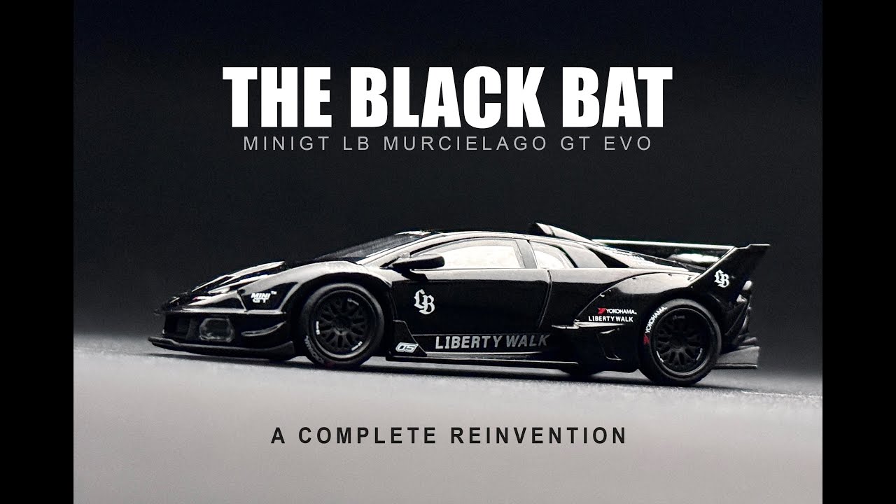 Black Bat | MiniGT Liberty Walk LB Lamborghini Murcielago EVO GT | Полное переосмысление