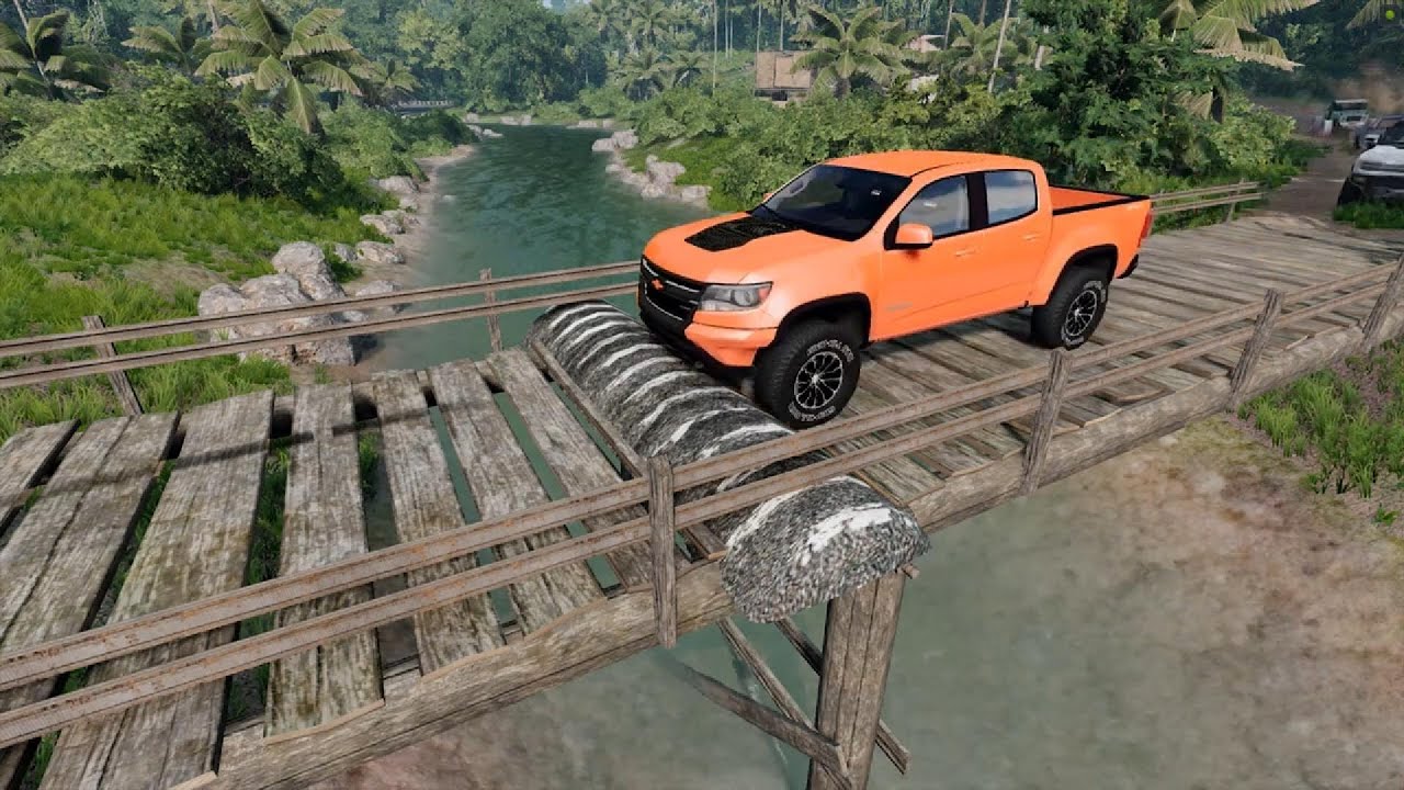 Cars vs Massive Speed Bumps #657 - BeamNG.drive | BeamNG-Cars TV live 4