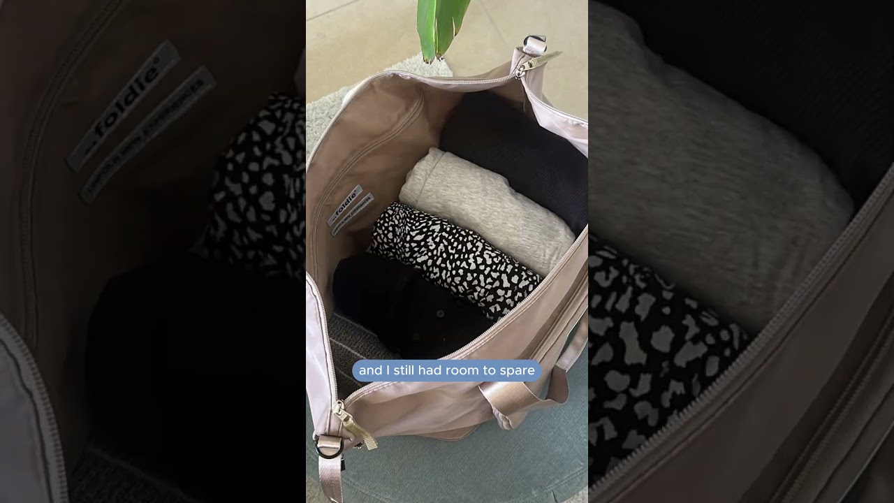 Let me show you how I packed all of this 👚👗 #shorts #travel #travelbag #amazon