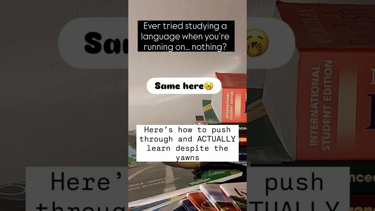 #Airlearn #LanguageLearning #LanguageJourney  The RIGHT way to study a language when you are tired