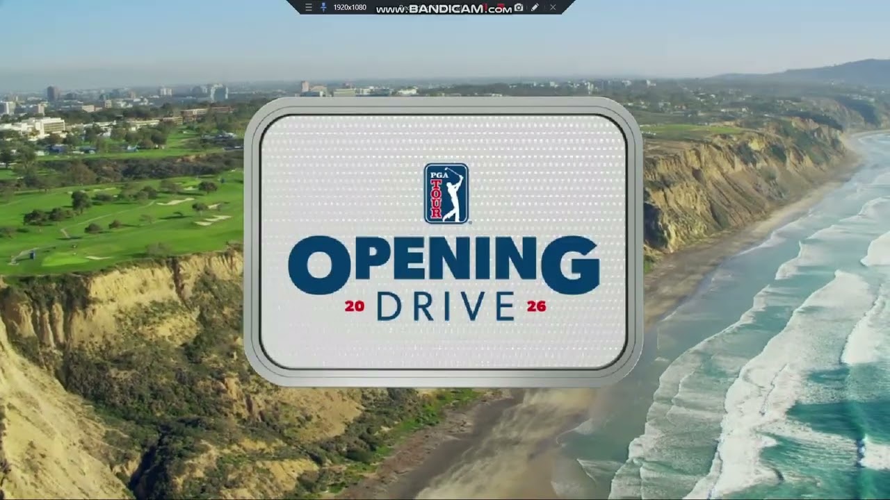 Вступительная заставка PGA Tour на канале SSPN: первый раунд турнира Farmers Insurance Open.