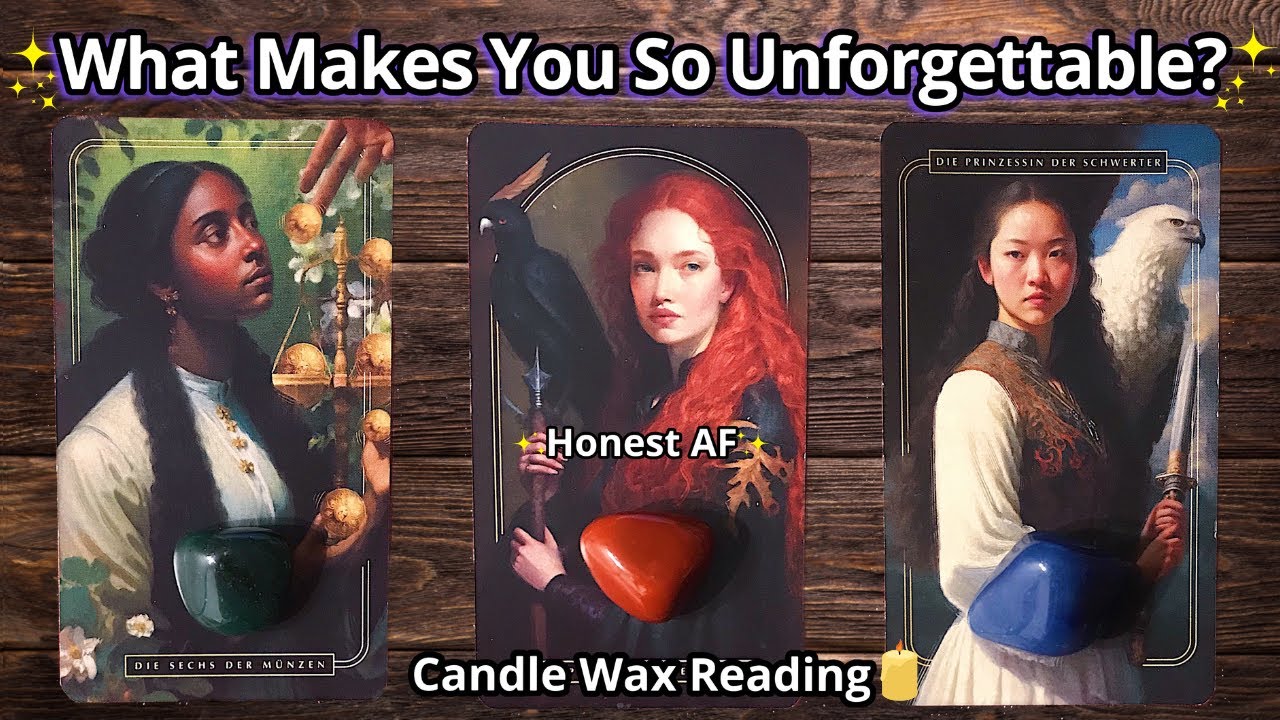 CANDLE WAX READING🕯💖WHAT MAKES YOU SO✨UNFORGETTABLE?✨💕HONEST AF‼️#pickacard Tarot Reading