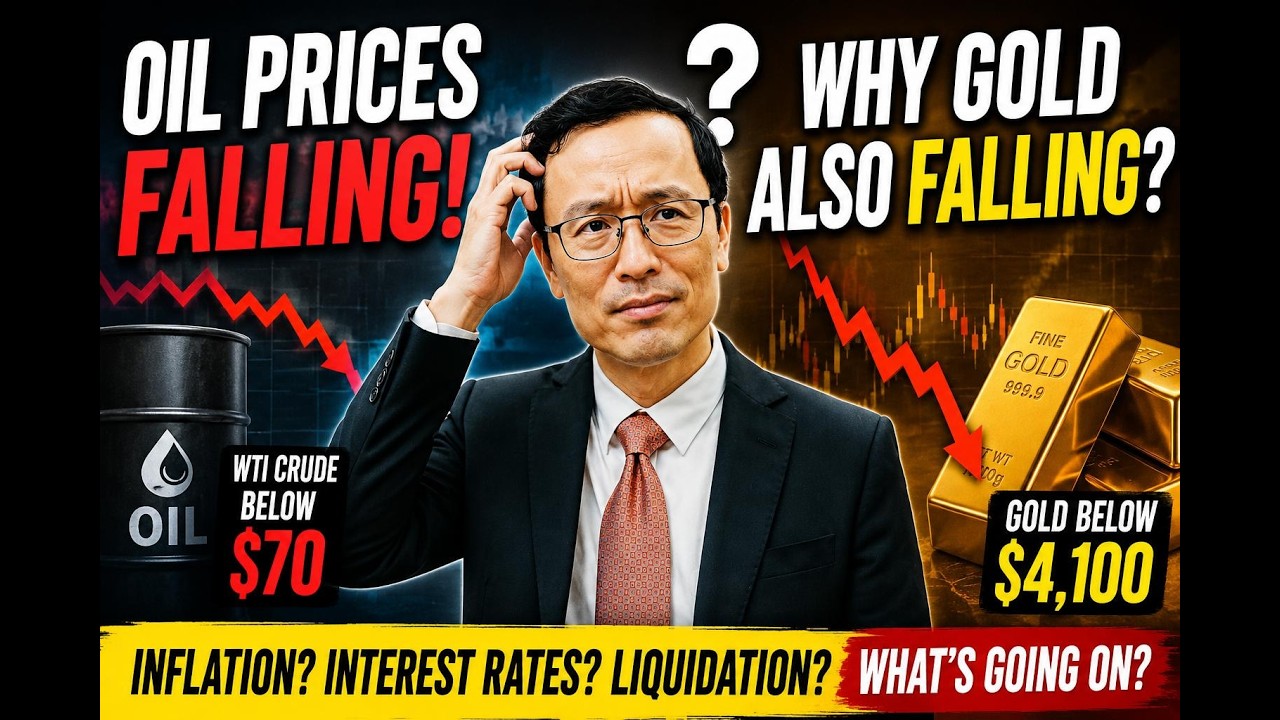 Oil Price Falling! Why Gold Prices Also Falling! Mr Loo Explains