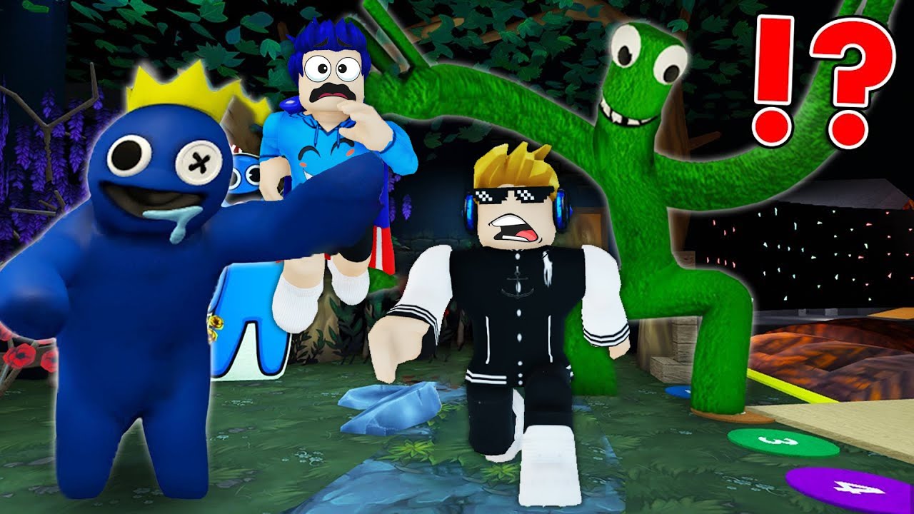 👹 RENKLİ CANAVARLAR BİZİ KOVALADI 😱 Roblox Rainbow Friends