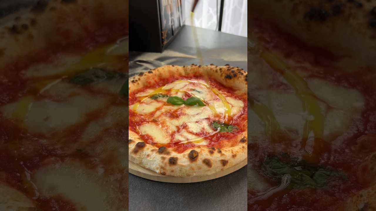Pizzateig ohne Kneten.😍 So gehts.🍕🔥 Das Rezept findest du in den Kommentaren.👇🏼 #pizza #rezept