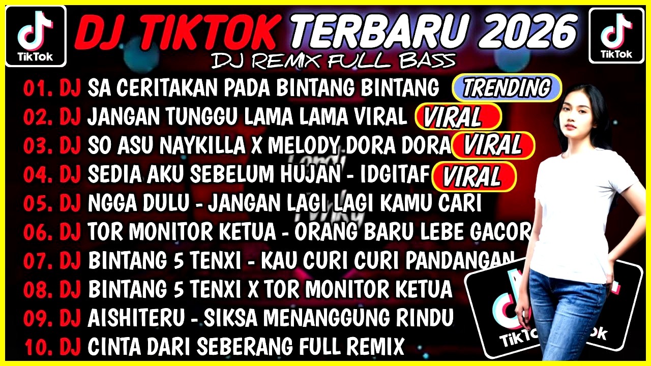 DJ TikTok Terbaru 2026 🎧 Sa Ceritakan Pada Bintang-Bintang x Jauh Ko Pergi (Remix)