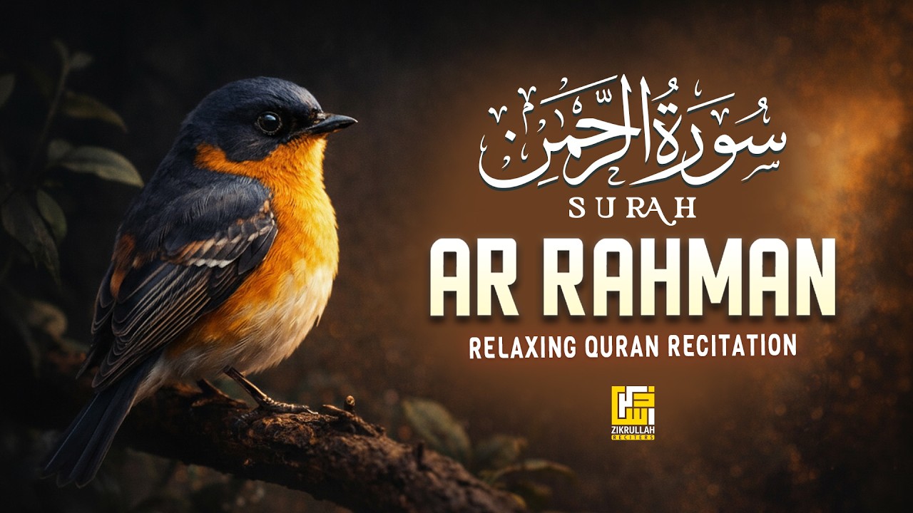 Surah Ar-Rahman سورة الرحمن | Beautiful Voice & Relaxing Recitation For Deep Sleep | Zikrullah Tube