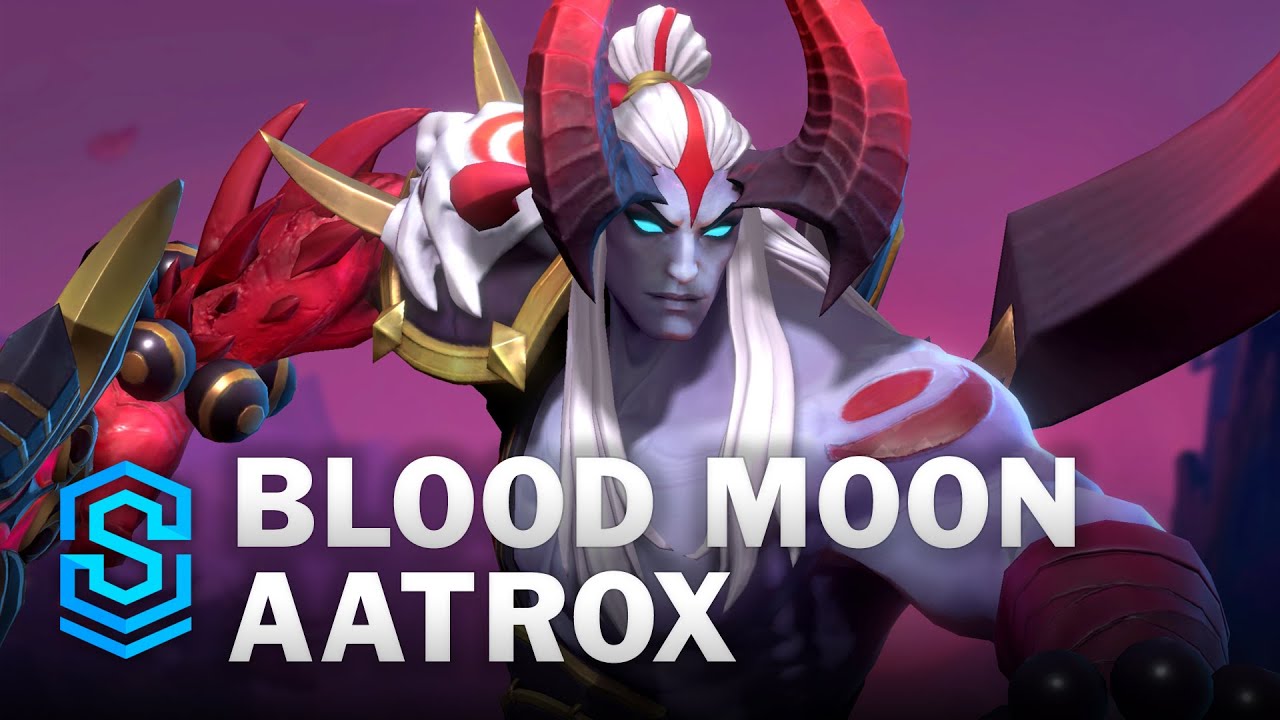 Blood Moon Aatrox Wild Rift Skin Spotlight