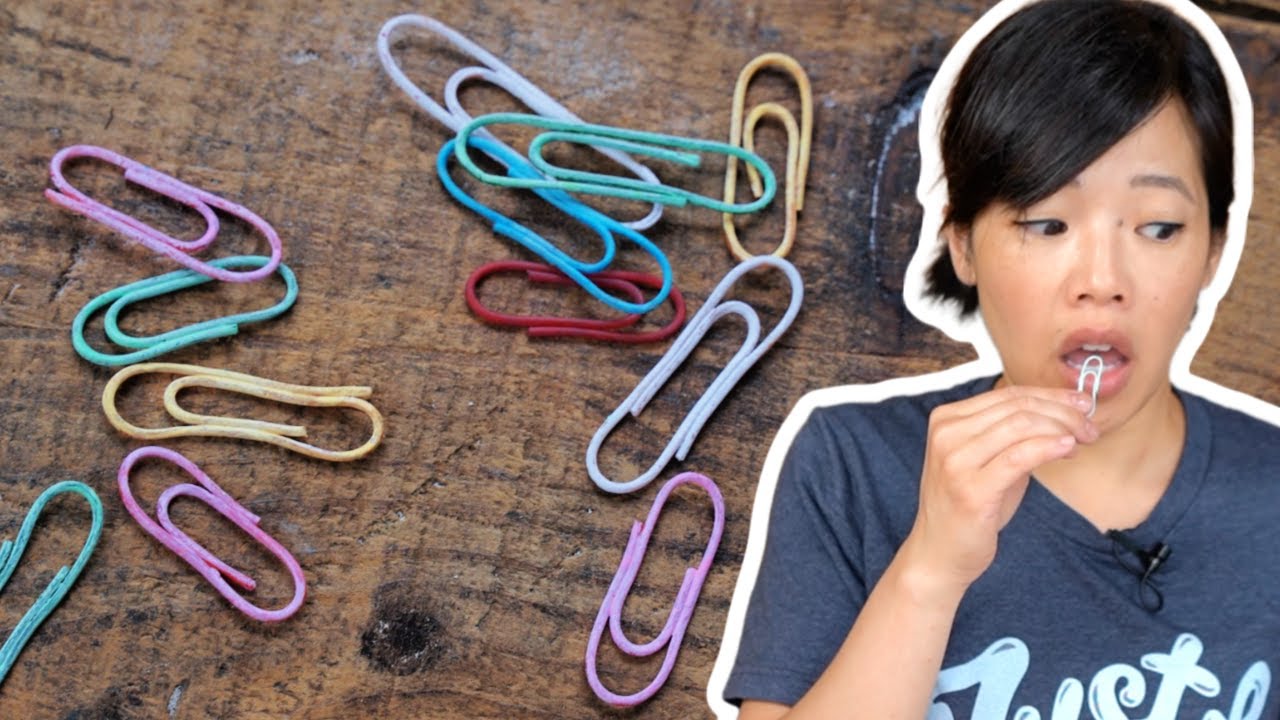 📎Edible PAPERCLIPS -- How to Make Paperclips You Can Eat