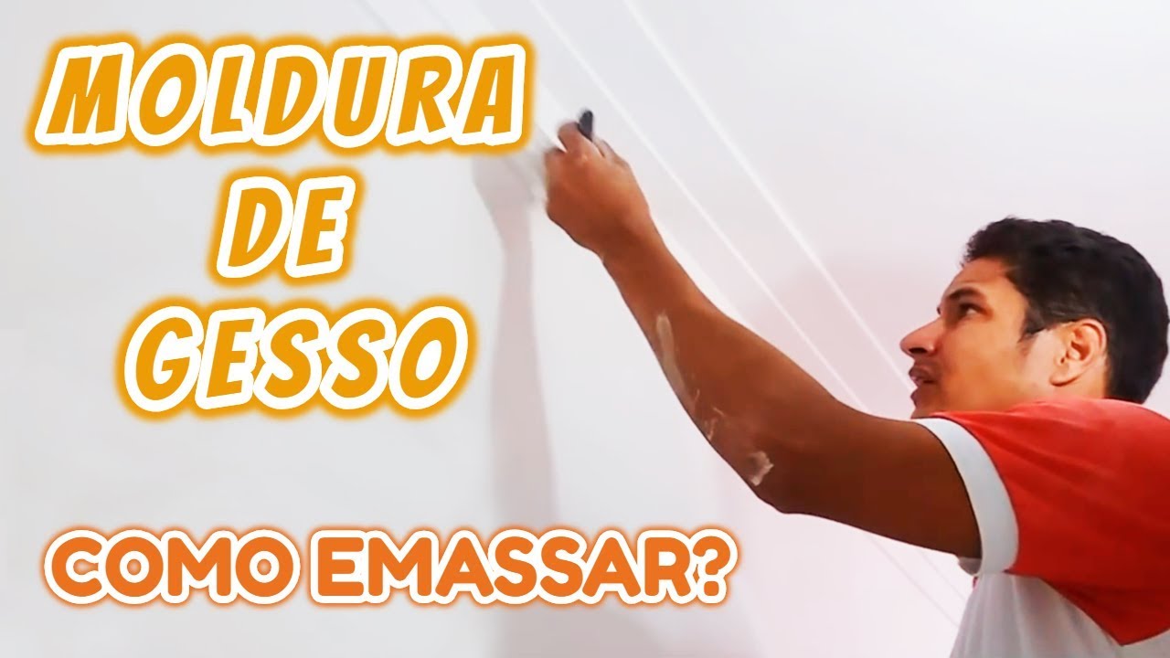 COMO EMASSAR MOLDURA DE GESSO, RÁPIDO E FÁCIL!