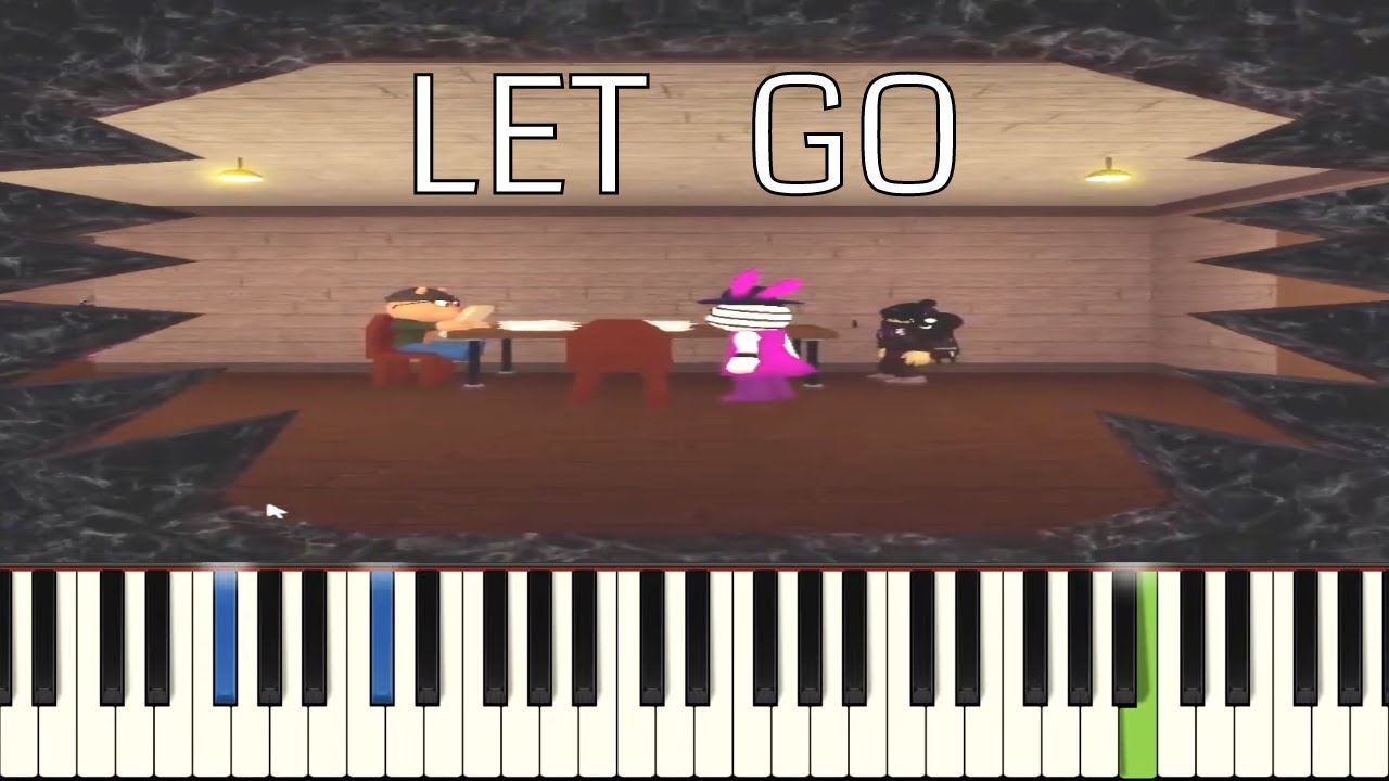 Let Go - Piano Tutorial - Piggy Roblox True Hidden Ending Song - BSlick feat. Christina Rotondo
