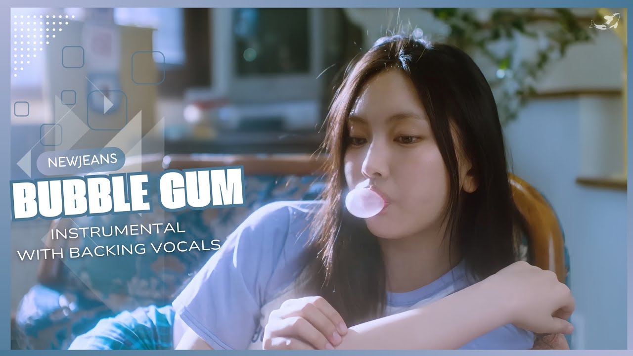 NewJeans - Bubble Gum (Instrumental with backing vocals) |Lyrics|