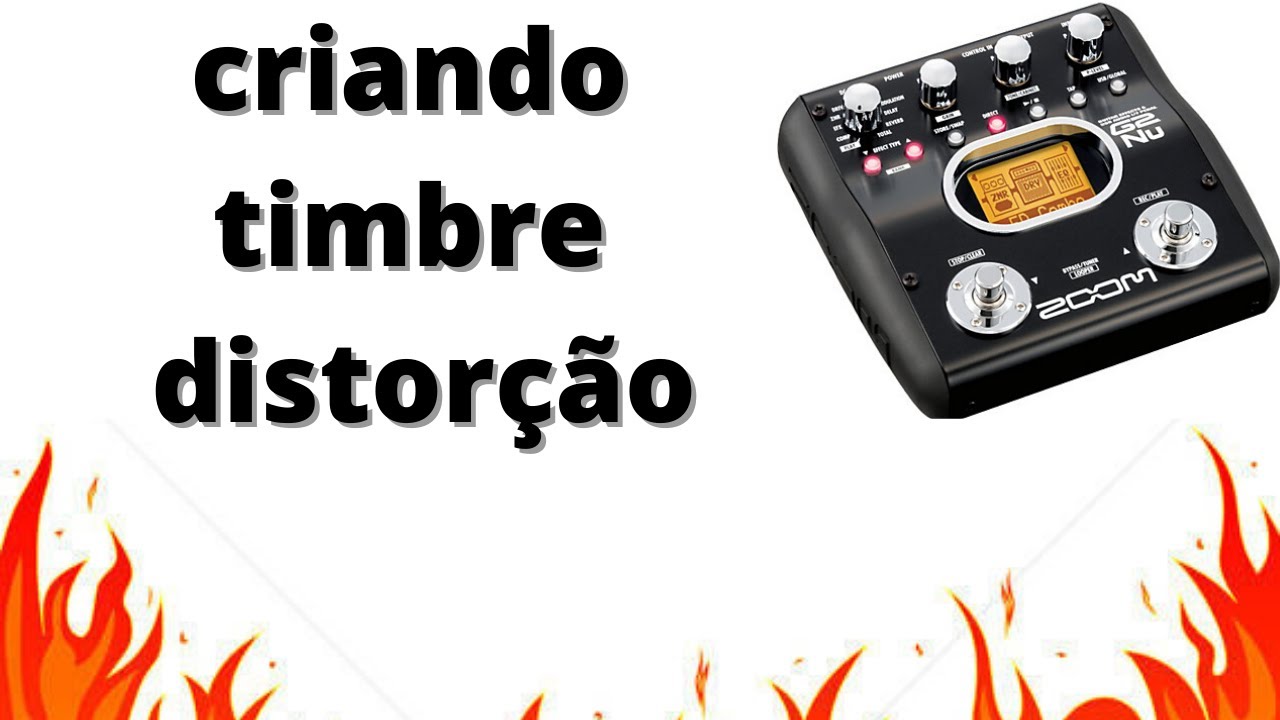 Pedaleira zoom g2nu como montar um efeito de driver para base e solo