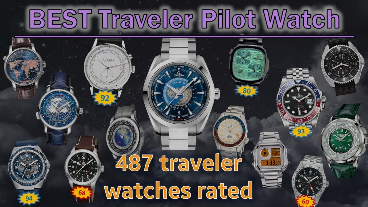 Top 10 Travel Pilot Watches - 487 Watches Rated GMT World Time