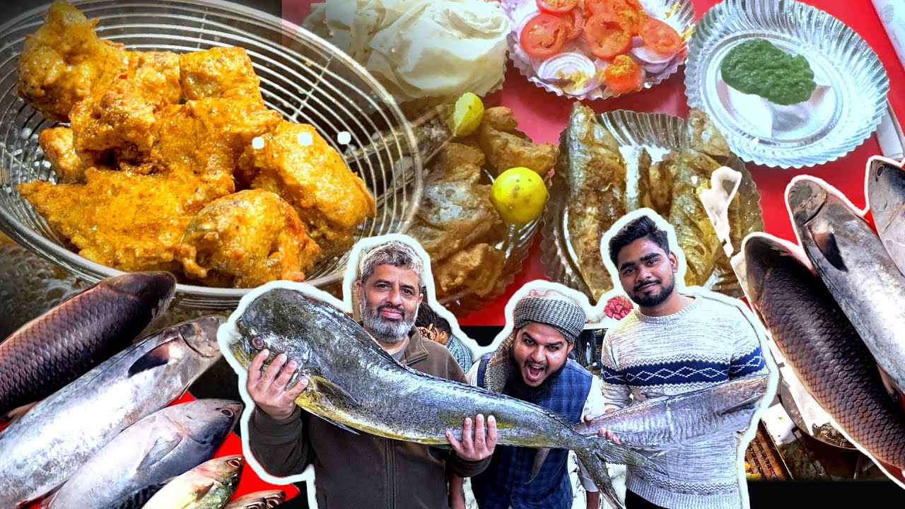 दिल्ली की शादियों में बनने वाली फिश फ्राई की रेसिपी! / होलसेल फिश मार्केट! / Biggest Fish Market 