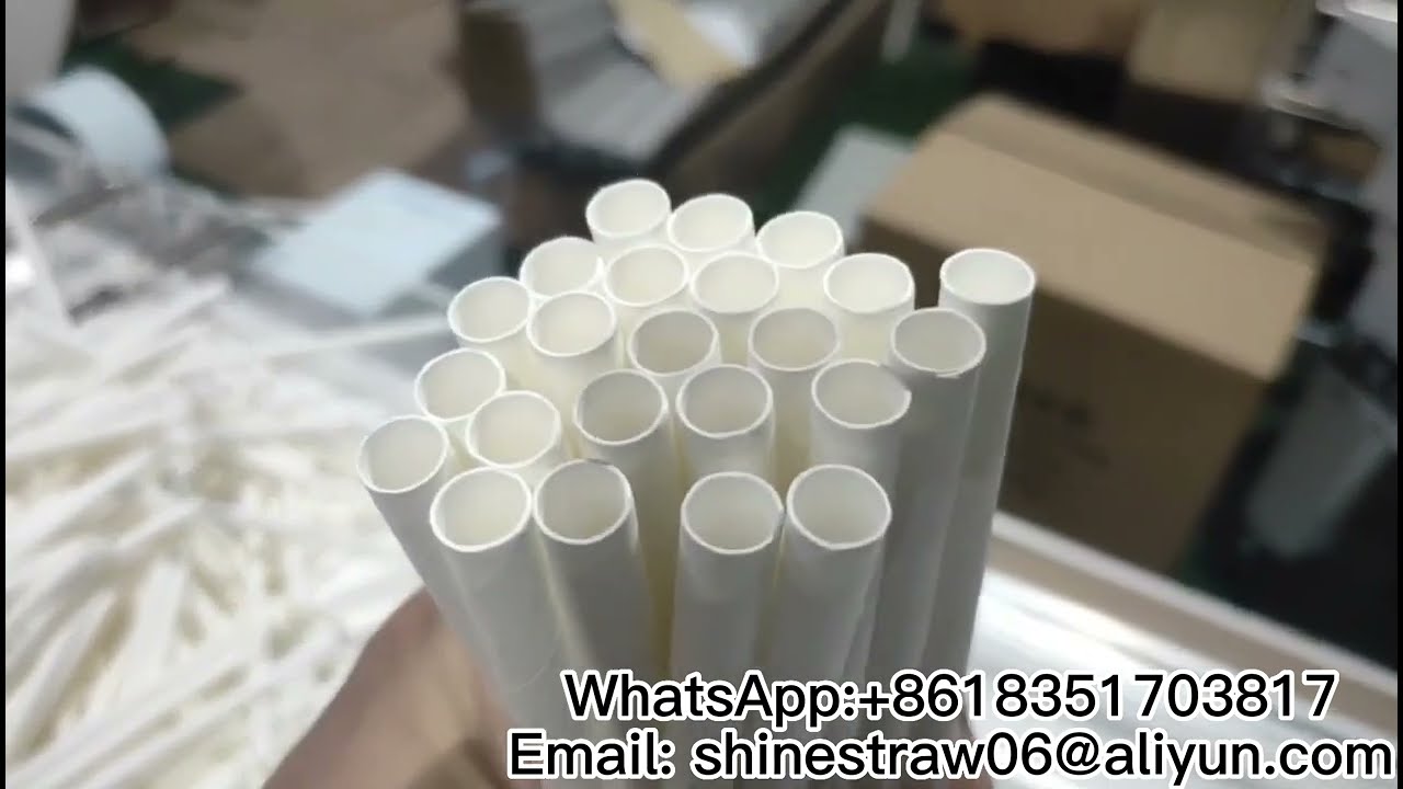 1 knife paper straw Machine 8mm straw; Paper straw manufacturing process