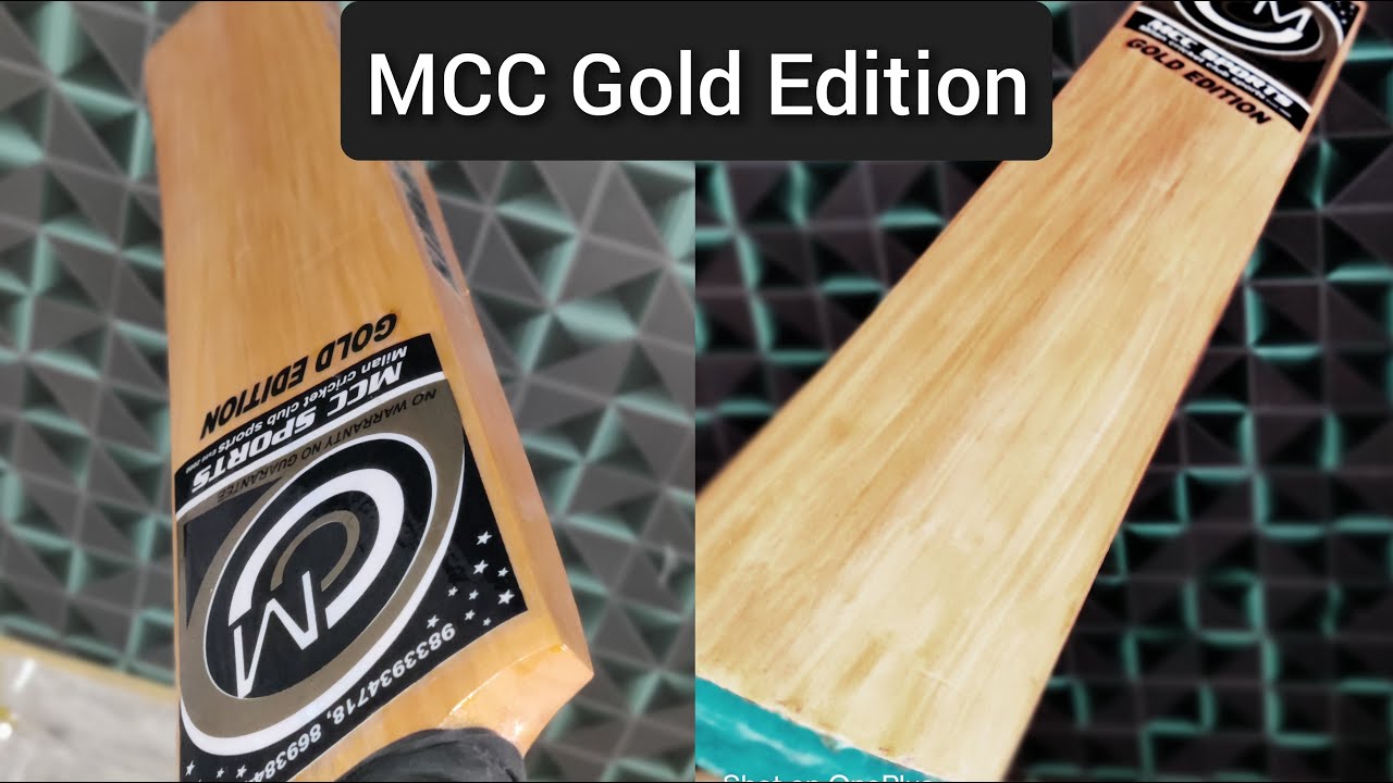 MCC | New Launch | Gold Edition Bat |  Hard Tennis | Best Hard Tennis Bat  | Double Blade Bat
