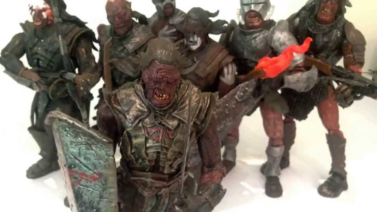 All Lord of the Rings Toy Biz Uruk-Hai figures released and my LOTR collection