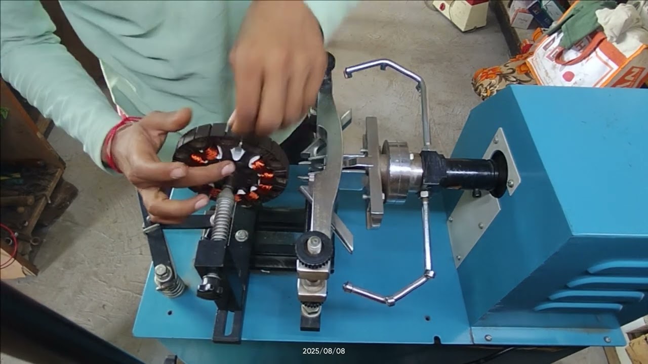 Fan Repairing kaise kare( Part 4 )| Fan Stator Winding Only Winding #fan #ceilingfan ‎⁨@rajdiptec⁩  