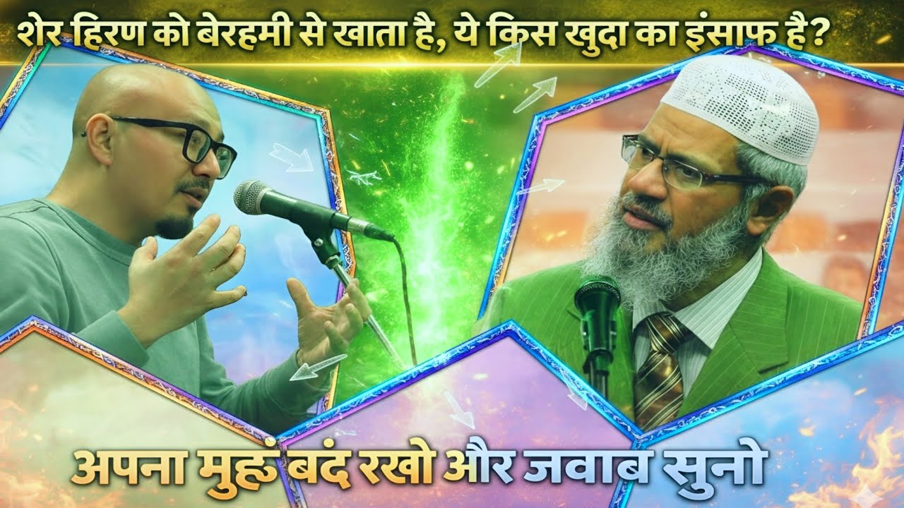 Heated Debate: Dr. Zakir Naik Gets Angry at an Atheist Professor