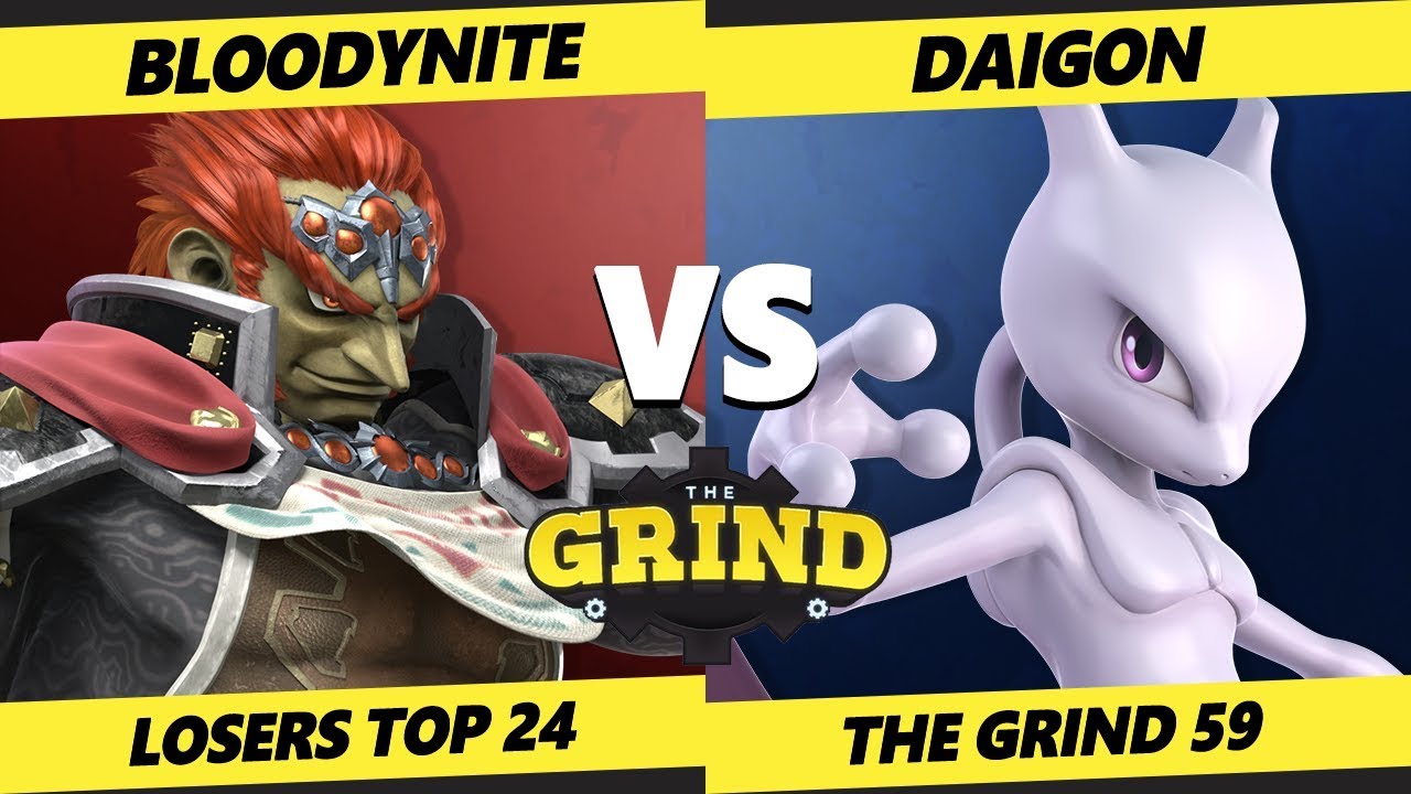 Smash Ultimate Tournament - Bloodynite (Ganon) Vs. Daigon (Mewtwo, Lucario) - The Grind 59 SSBU
