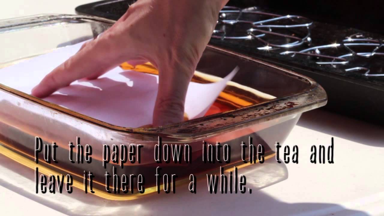 Easy Props 1 &ndash; Aging paper with tea