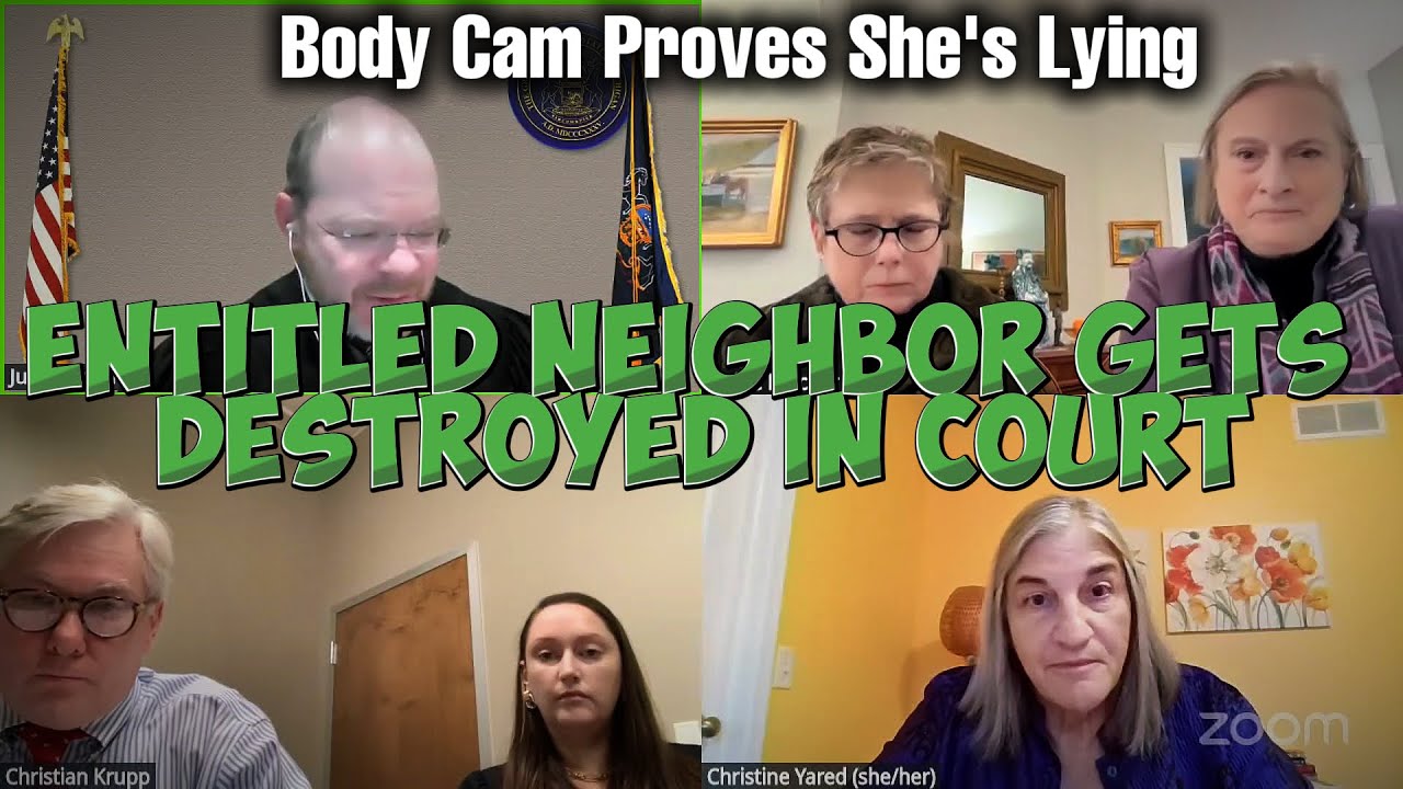 Entitled Neighbor Gets DESTROYED in Court - Body Cam Proves She's Lying!