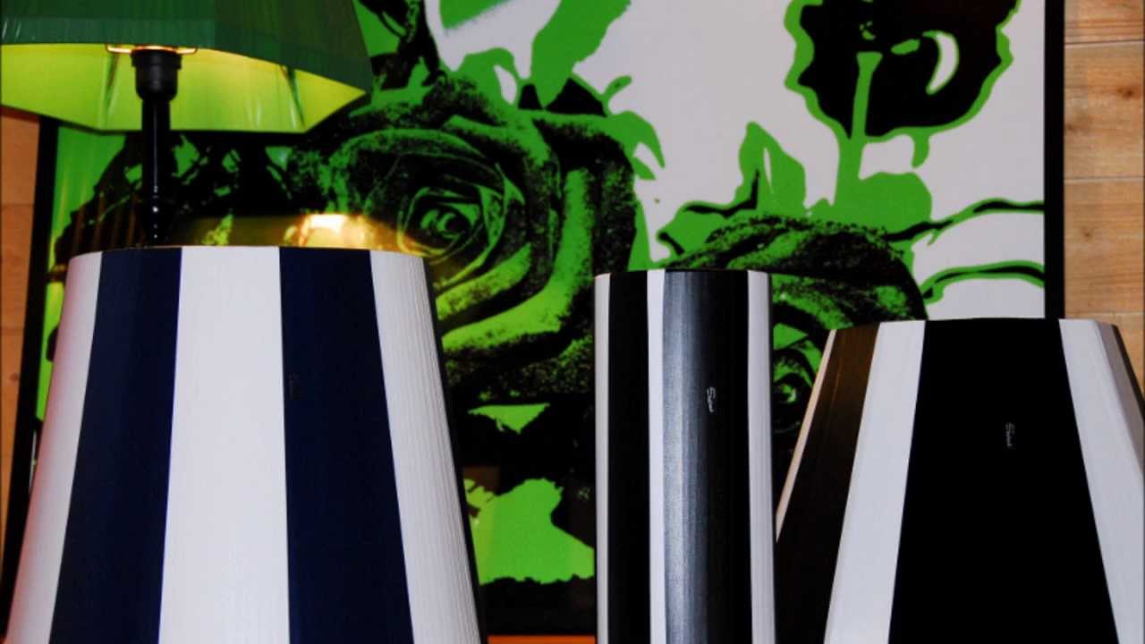 Gör din egen retrolampa plastband 50-tal string - Diy lampshade retro 50s Tutorial