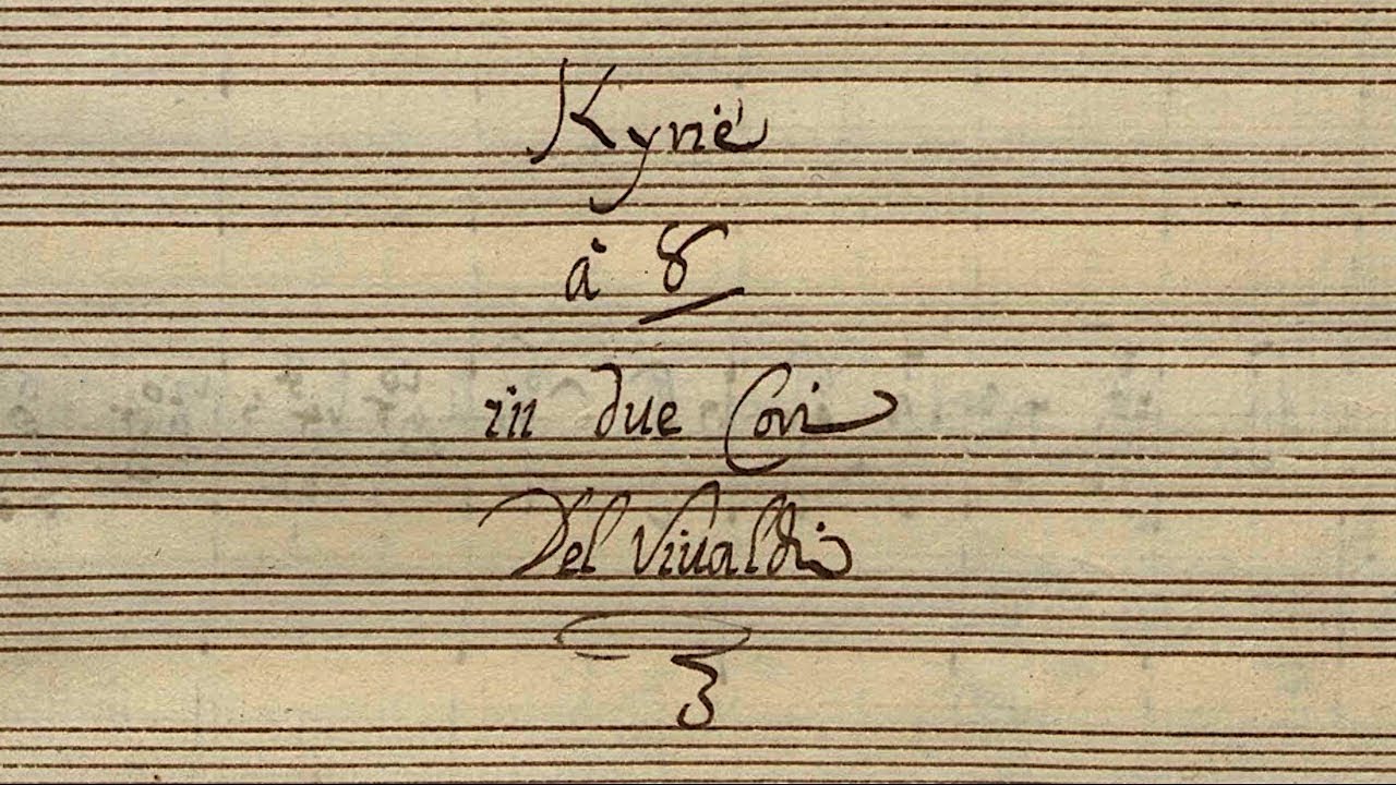 VIVALDI | Kyrie à 8 in due Cori | RV 587 in G minor | Original manuscript