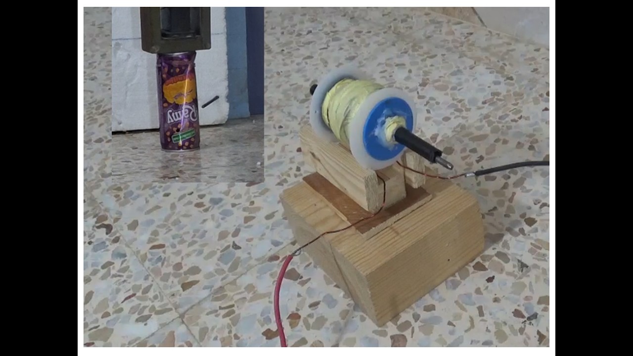coil gun كيف تصنع مدفع مغناطيسي بنفسك