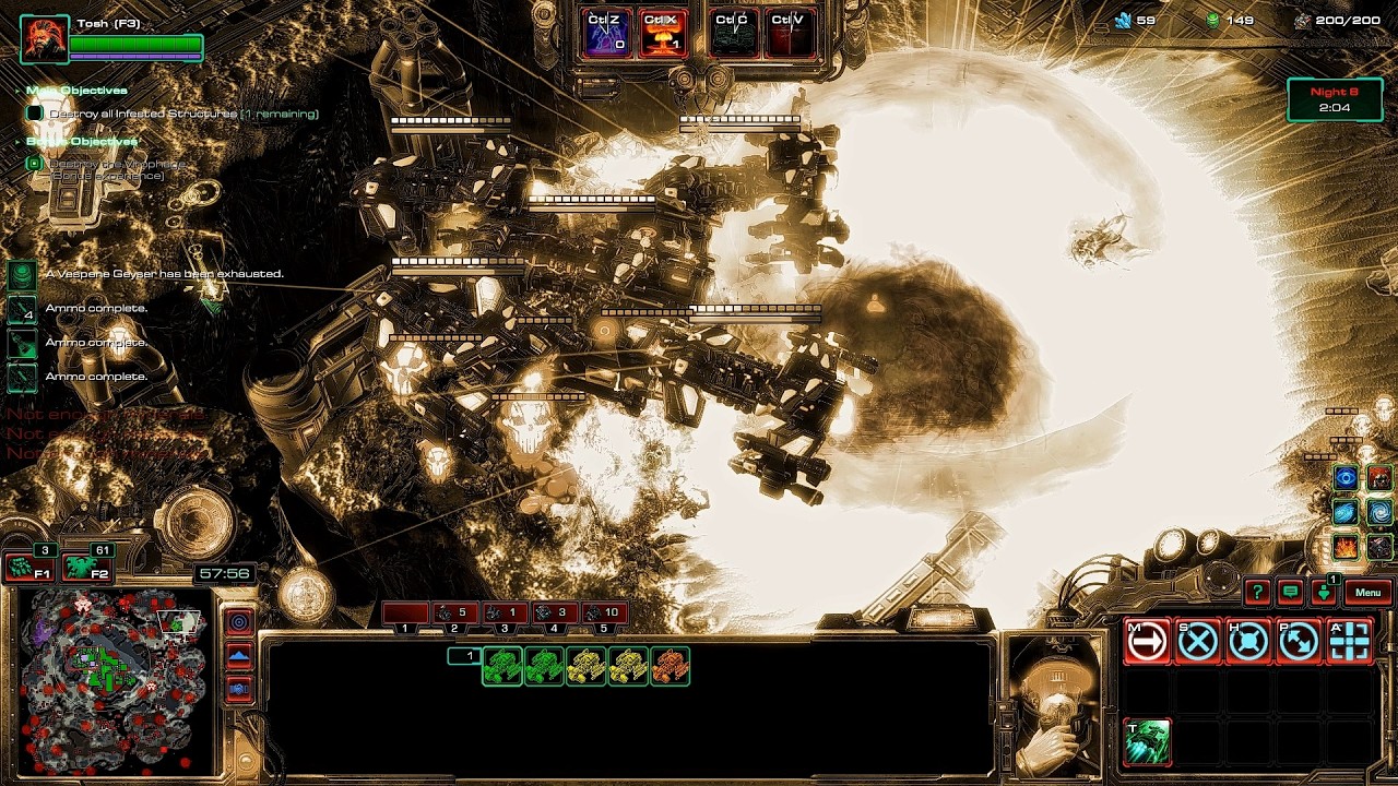 SC2 Nexus Co-Op Dead of Night ▏ Геймплей с пользовательскими мутациями от Габриэля Тоша 🤯💥