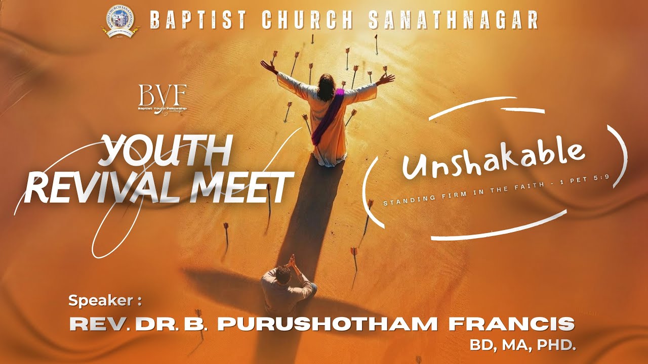 Youth Revival Meeting | Rev. Dr. B. Purushotham Francis | Baptist Church Sanathnagar | 06-09-2025