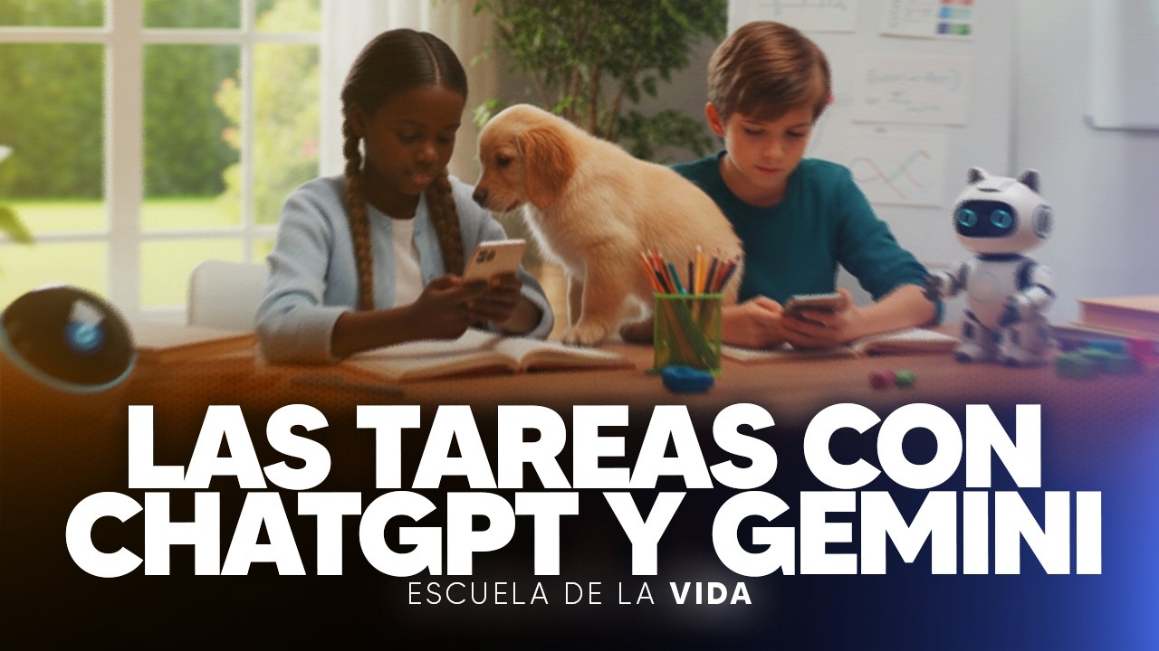 CLASES CON IA 🤖 ¿ES ÉTICO dejar a tus hijos hacer tareas con ChatGPT y GEMINI? - Escuela de la vida