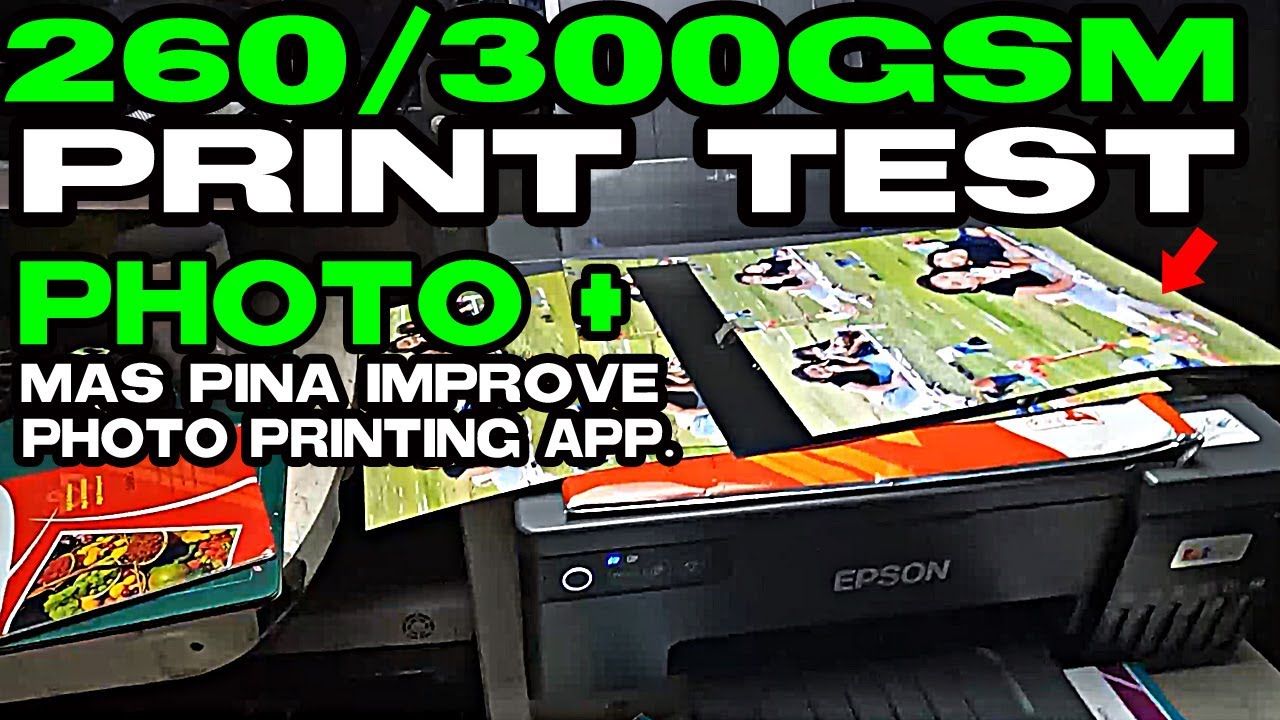 L8050 260gsm and 300gsm  Print Test |  Epson Photo + App ang daming pwede gawin | Card Printing