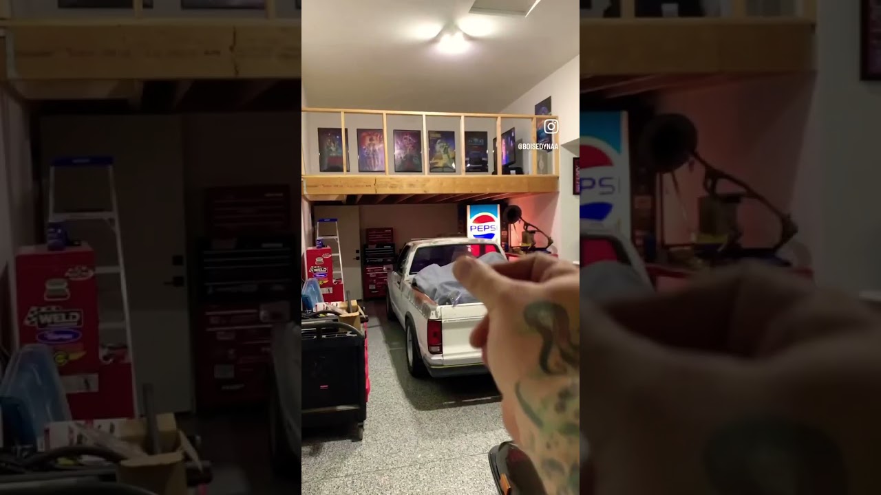 Shop remodel in a snap. #remodel #mancave #shop #garage