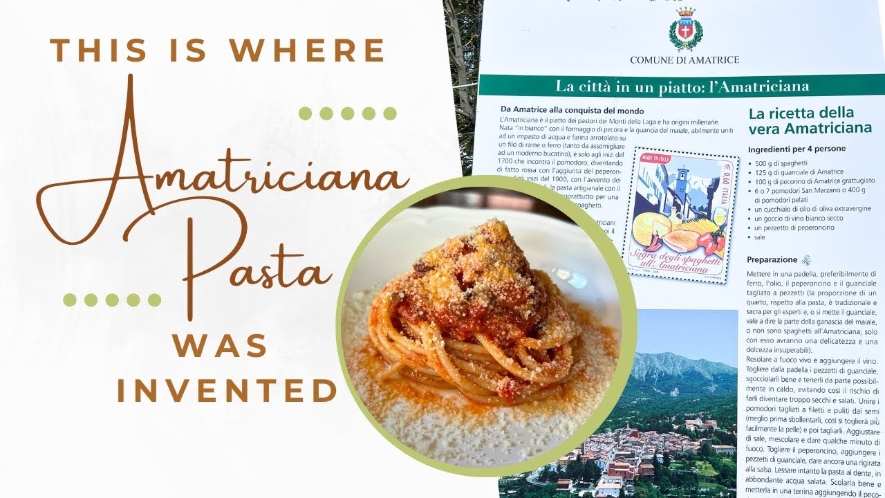 This is Where Amatriciana Pasta Was Invented | Local Aromas