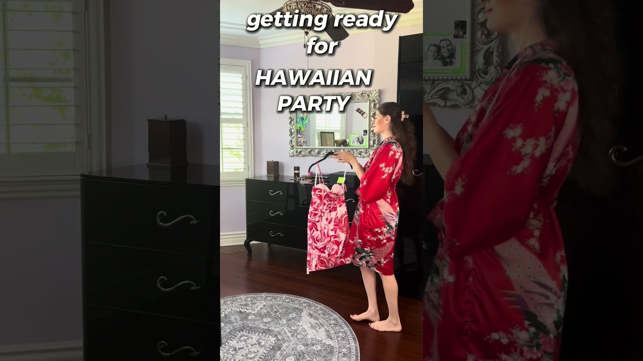 How to Dress for Hawaiian Party I Outfit Idea Inspiration I Floral Marciano Dress