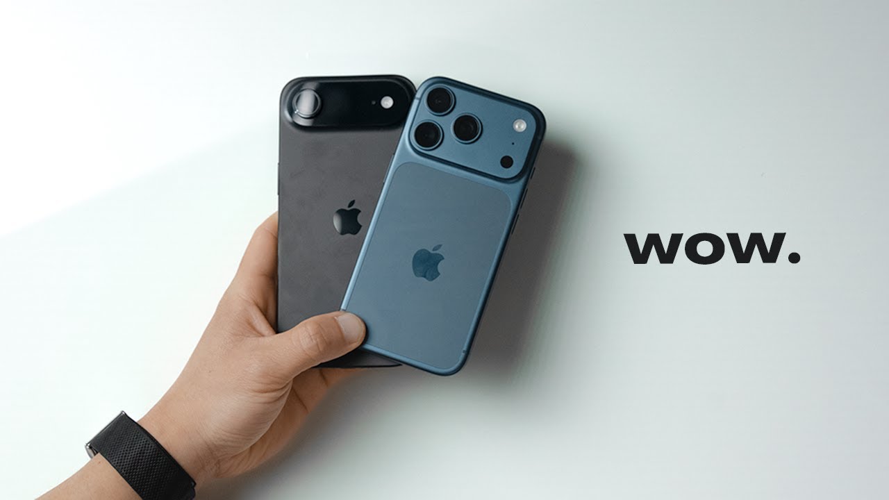iPhone 17 Pro и Air (космический черный и синий) &mdash; распаковка и первые впечатления!