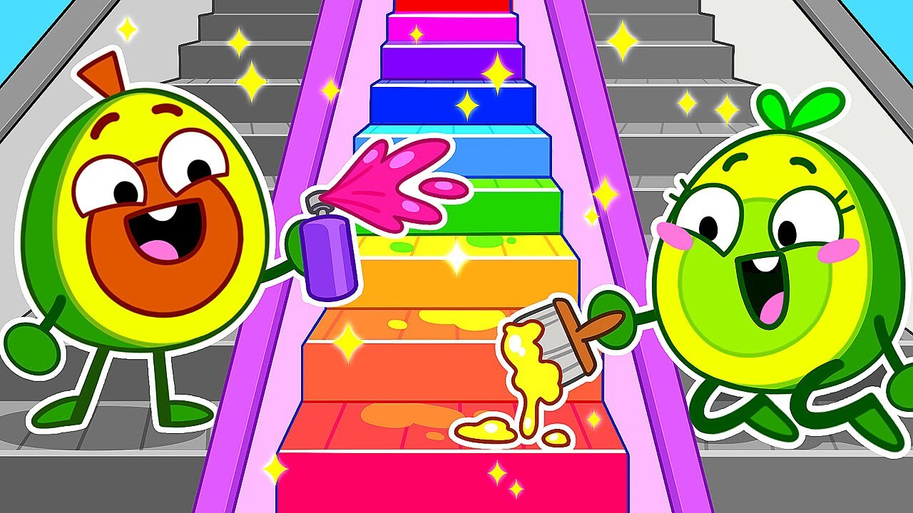 Baby Takes Escalator and Elevator | Safety Tips | Pit & Penny Tales