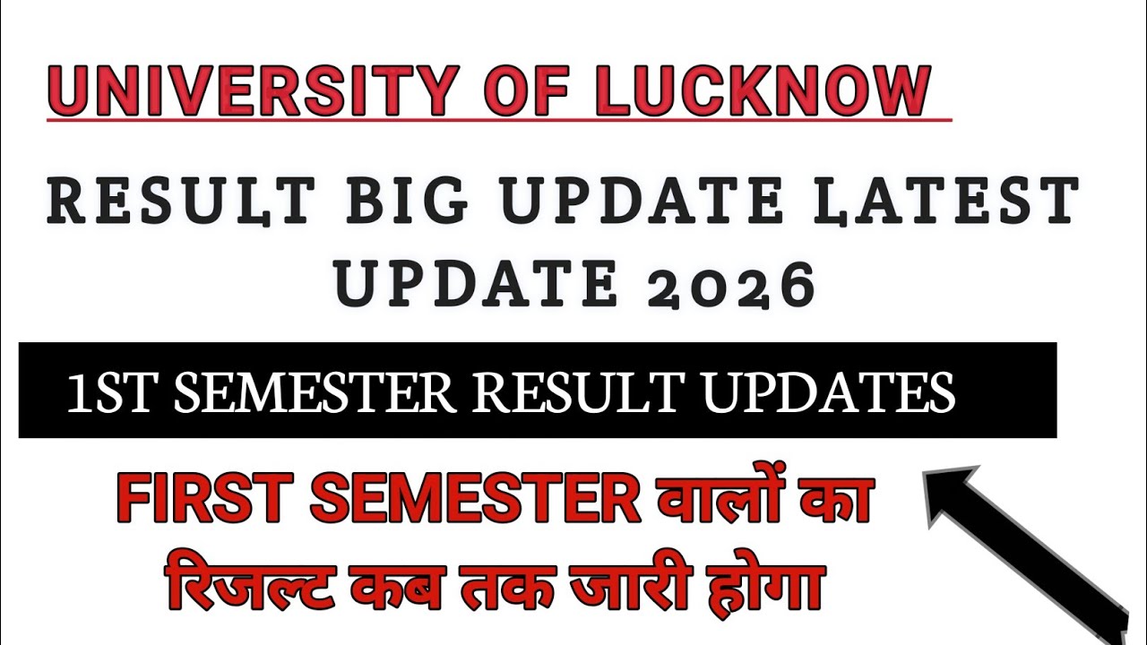 Lucknow University | 1st semester result Update| Latest update | kab tak Jari hoga1st SemResult 2026