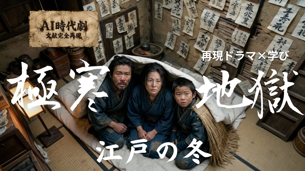【江戸の真実をAI再現ドラマ化】マイナス4度、暖房ゼロ。なぜ庶民は「紙一枚」の長屋で凍死しなかったのか？