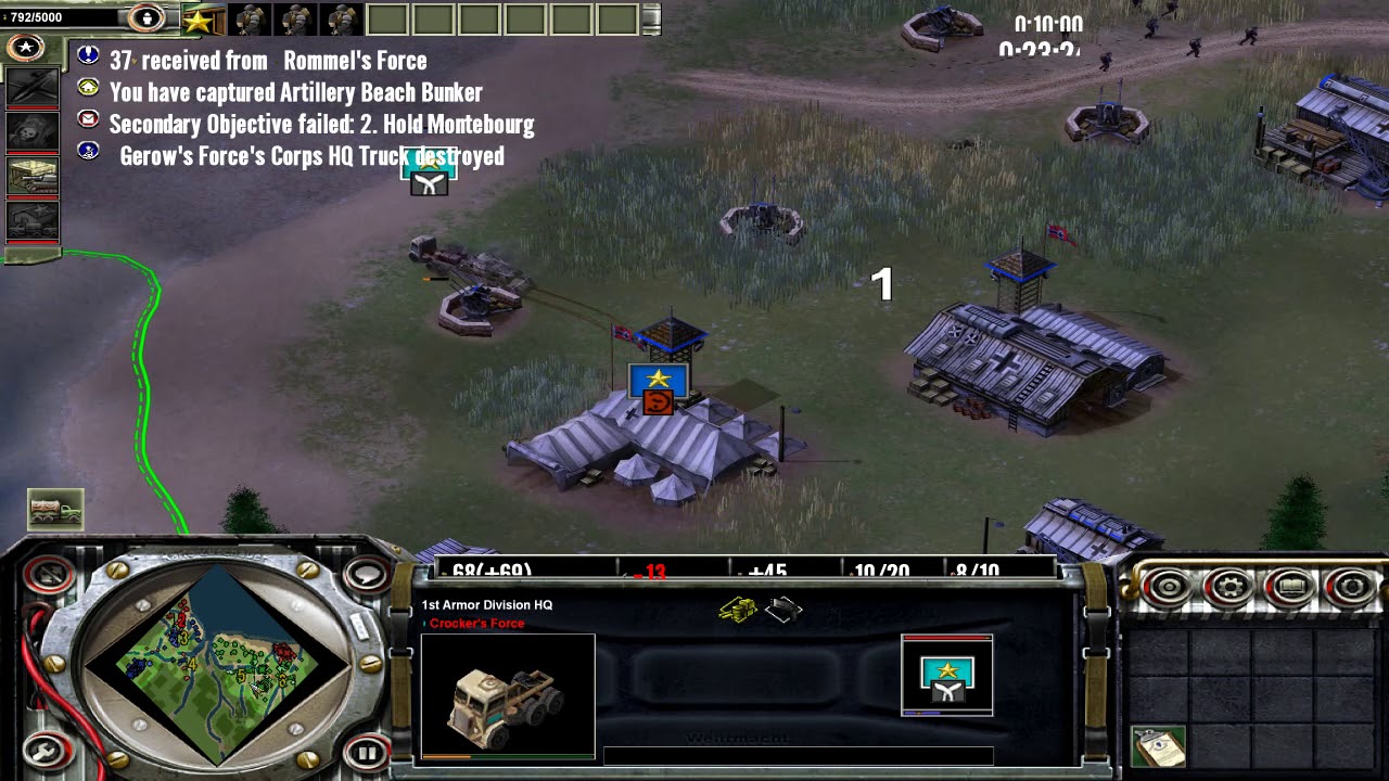 Axis and Allies (2004) - Axis Mission #7 - Defense of Normandy, hard difficulty, no commentary