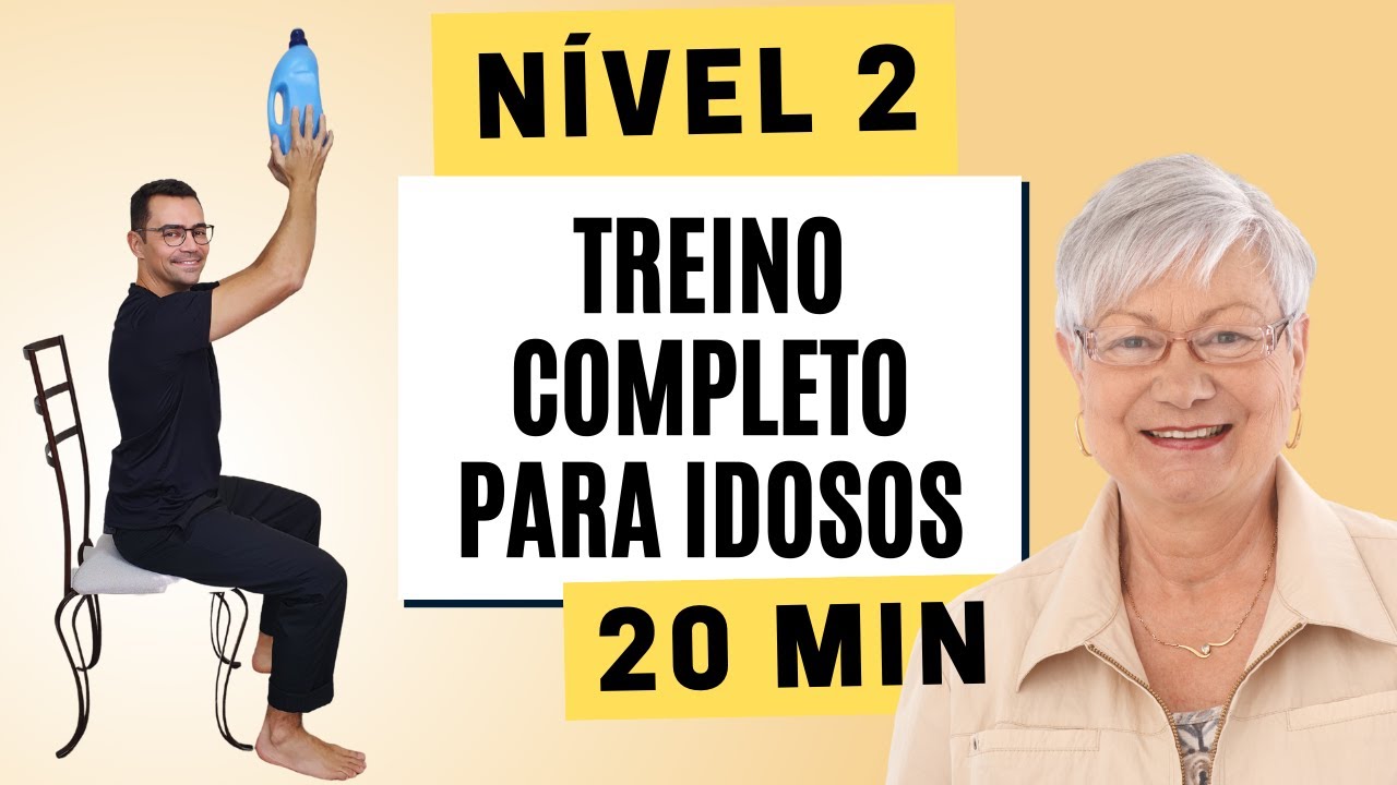 EXERCÍCIOS PARA IDOSOS | Nível 2 | Ginástica Fácil para Terceira Idade