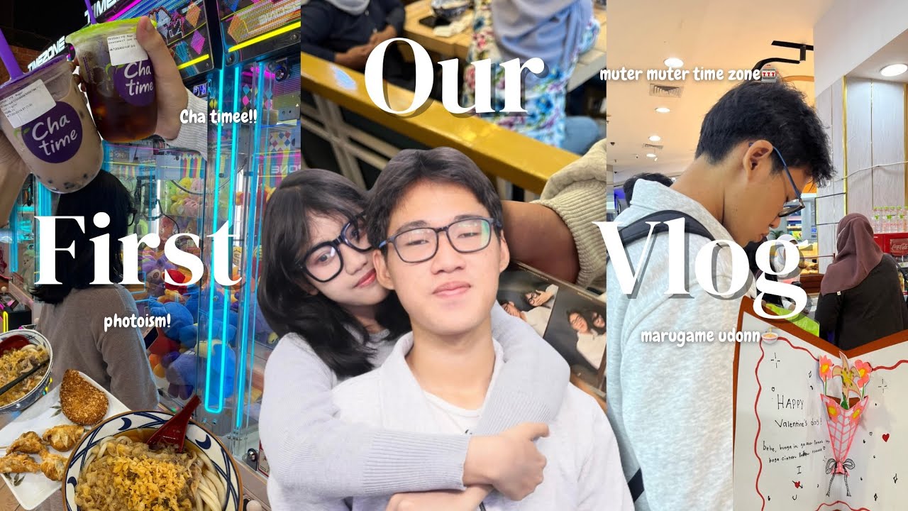 OUR #FIRST VLOG || photoism & marugame lagii🍜💝🎰🎡🎮😎🛵🎪