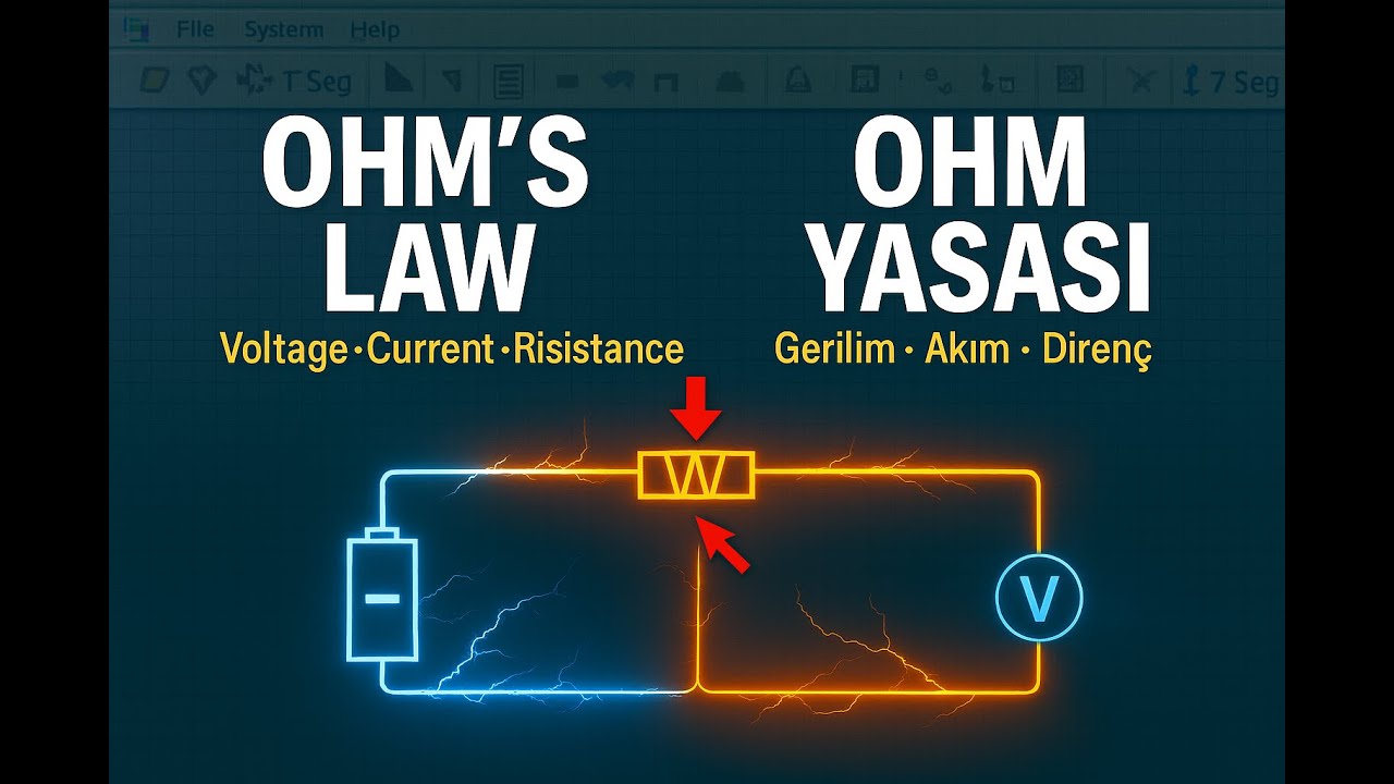 PROTEUS DERS #3: Ohm Kanunu Nedir? | Ohm’s Law Explained Simply (V = I × R) ⚡