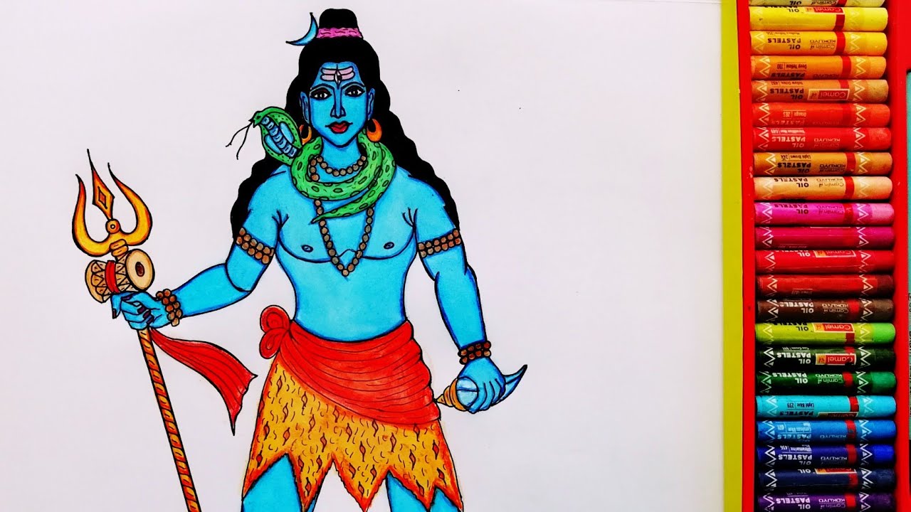 How to Draw God Mahadev Step By Step | Painting Of Lord Shiv Ji | Drawing Of Maha Shivratri Special