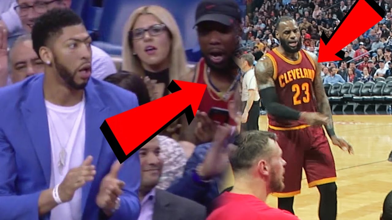 ME AND LEBRON JAMES ARGUING WITH THE REFEREES! Sitting Courtside Behind Anthony Davis
