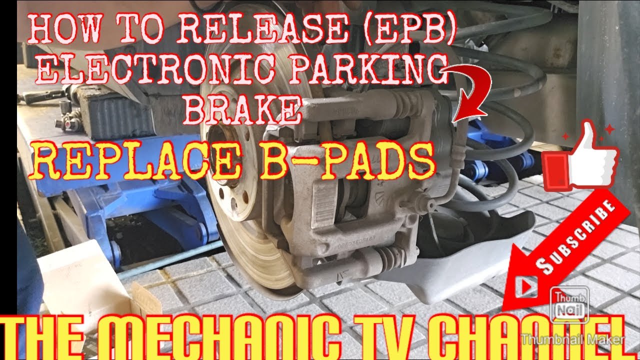 HOW TO RELEASE (EPB)ELECTRONIC PARKING BRAKE/REPLACE BRAKE PADS/PEUGEOT 5008