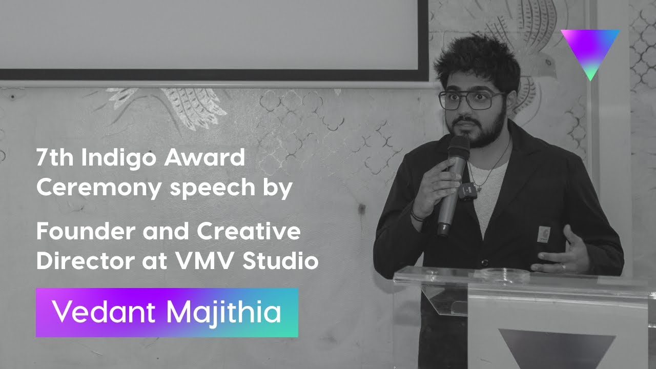 Vedant Majithia (VMV Studio) presentation for the 7th Indigo Award Ceremony, Athens Greece